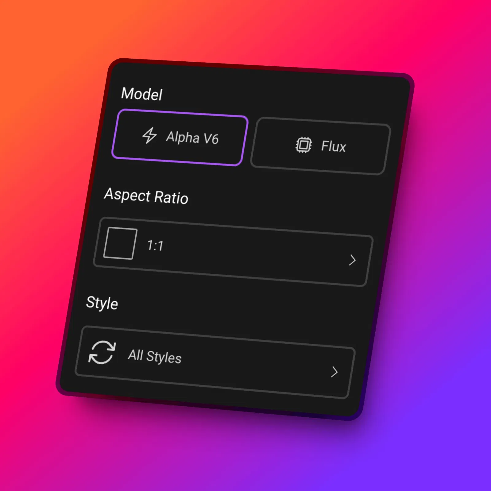 Multiple Models: Access best models like MJ Alpha and Flux for diverse styles.