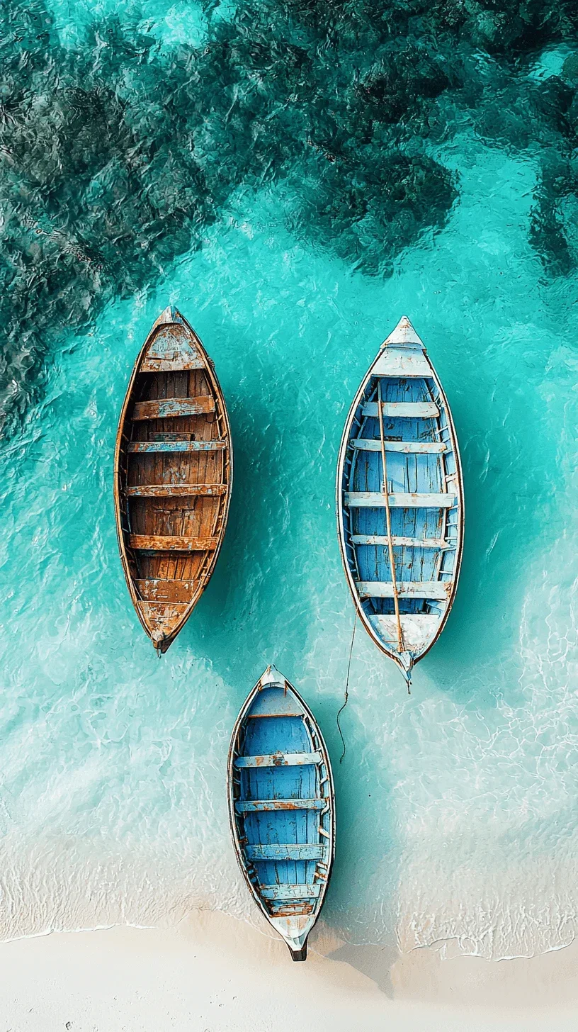 Aerial view of one boats in the turquoise sea, Maldives aerial photography, white sand beach, minimalism, award-winning photography, stunning landscape photography, top-down shot, high resolution, cinematic photography, vibrant colors, natural light, beautiful, dreamy, minimalist